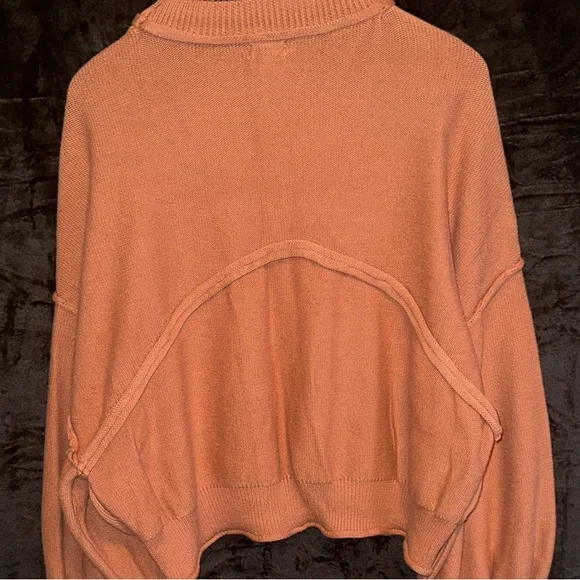 POL Women's Cozy Rust Crew Neck Sweater - Picture 4 of 4